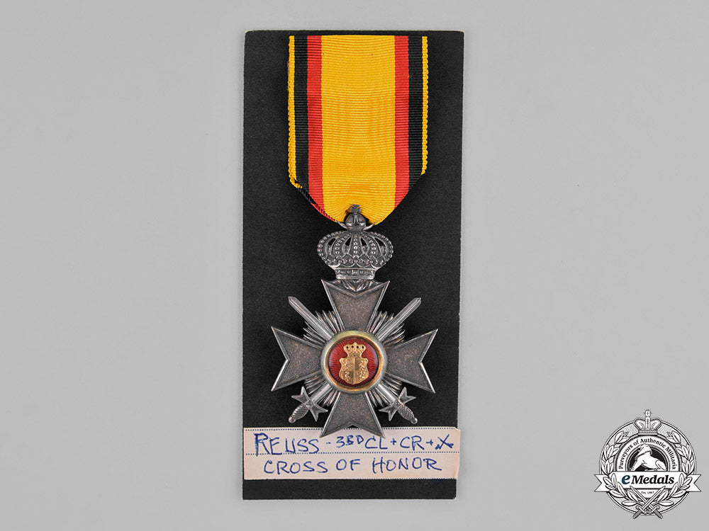 reuss,_county._a_princely_honour_cross,_third_class_with_crown_and_swords,_c.1914_m18_9439