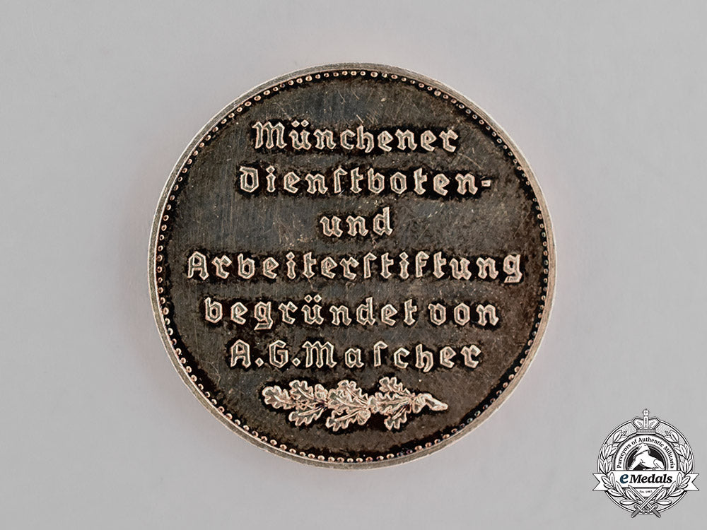germany._a_silver_medal_for_service_of_civil_servants_of_the_city_of_munich_m18_9480