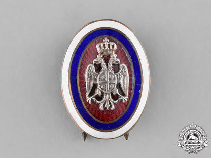 serbia._an_officer's_cap_badge_c.1914_m18_9630