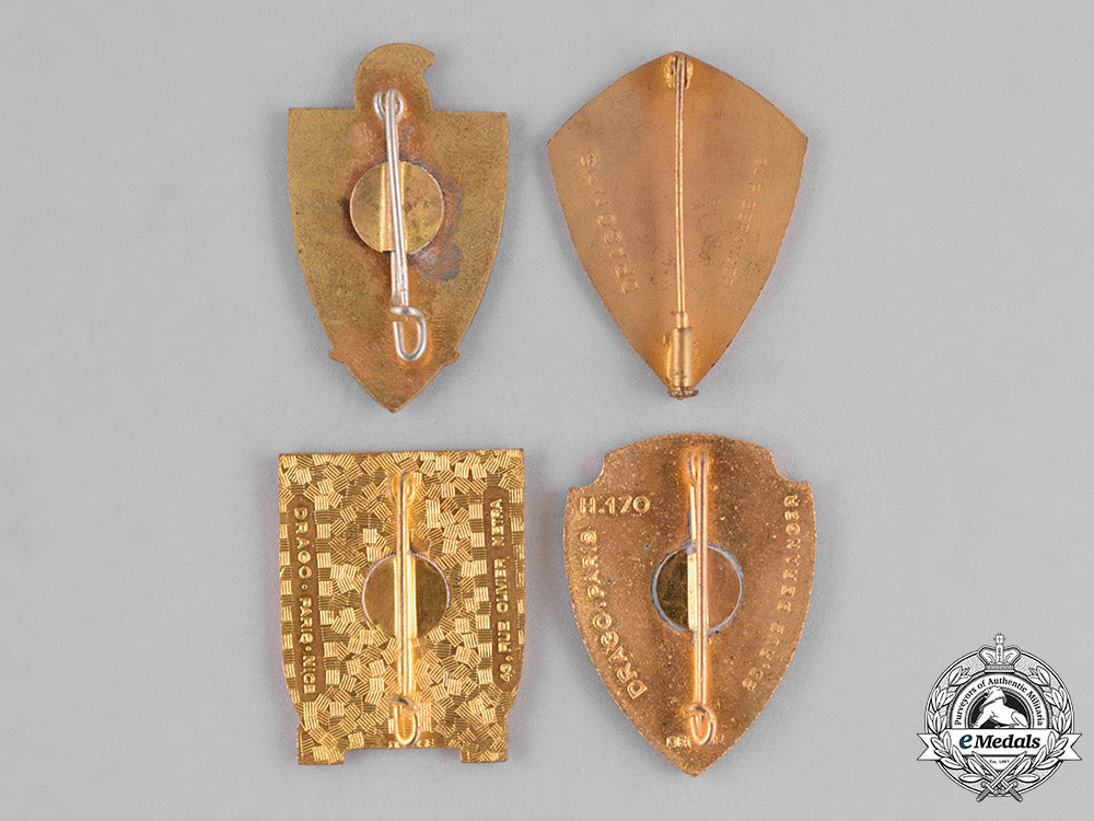 france,_republic._sixteen_french_military_insignia_badges_m18_9949