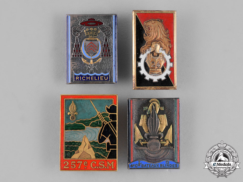 france,_republic._sixteen_french_military_insignia_badges_m18_9971