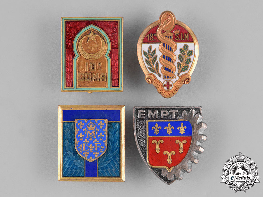 france,_republic._sixteen_french_military_insignia_badges_m18_9973