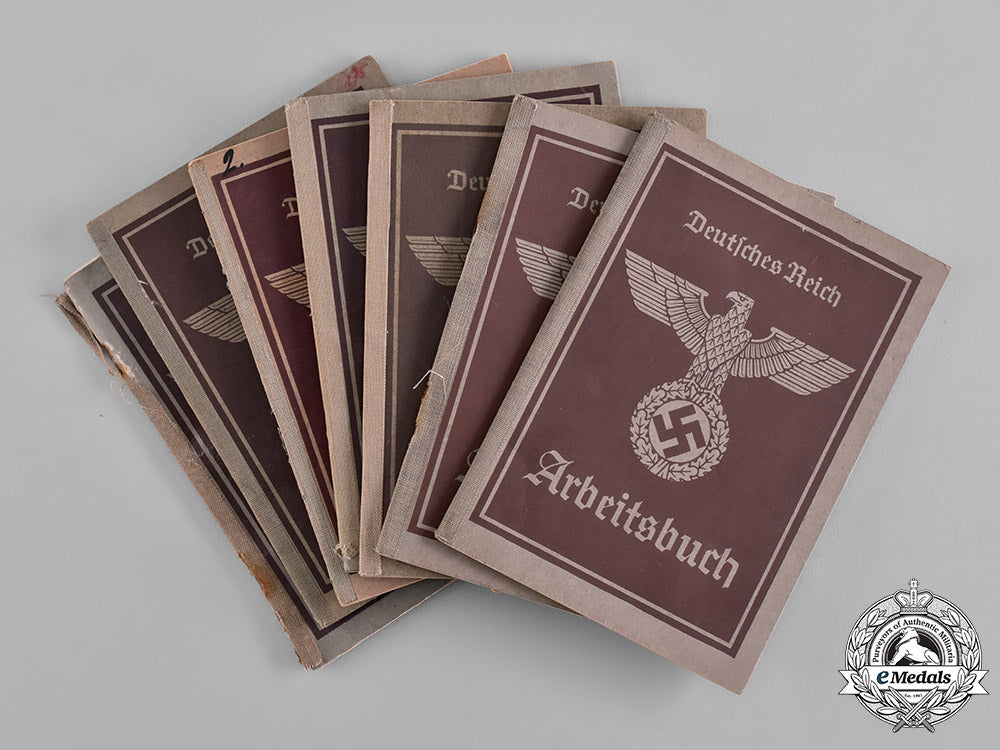 germany,_third_reich._a_lot_of_seven_of_german_labour_books_m19_0378
