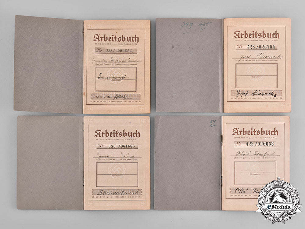 germany,_third_reich._a_lot_of_seven_of_german_labour_books_m19_0380