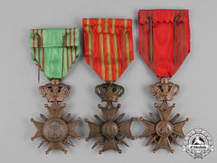 Belgium, Kingdom. A Lot Of Three War Crosses