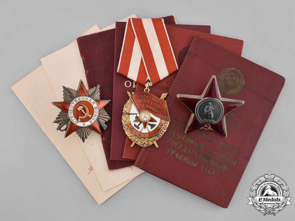 russia,_soviet_union._a_group_of_medals_and_citations_to_leonid_mikhailovich_makarov_m19_0880