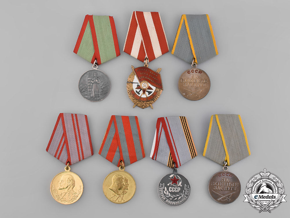 russia,_soviet_union._a_group_of_medals_and_citations_to_leonid_mikhailovich_makarov_m19_0881