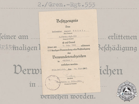 germany,_heer._an_award_document_for_a_wound_badge,_silver_grade_m19_10138_1_1