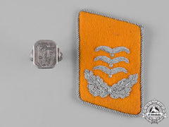Germany, Luftwaffe. A Flight Personnel Hauptmann Collar Tab With Signet Ring