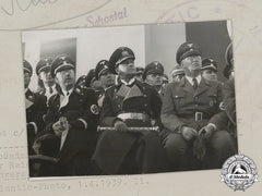 Germany. A Prewar Photo Depicting Großadmiral Erich Raeder And Reichsführer-Ss Heinrich Himmler