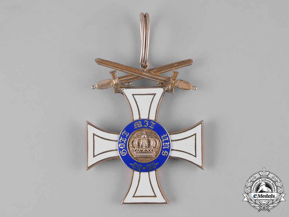 prussia,_kingdom._an_order_of_the_crown,_ii_class_cross_with_swords,_c.1917_m19_10923