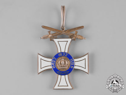 prussia,_kingdom._an_order_of_the_crown,_ii_class_cross_with_swords,_c.1917_m19_10923