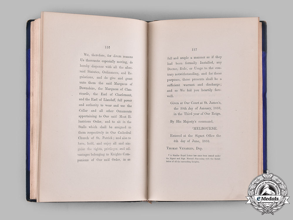 united_kingdom._statutes_and_ordinances_of_the_most_illustrious_order_of_st._patrick,1883_m19_10988