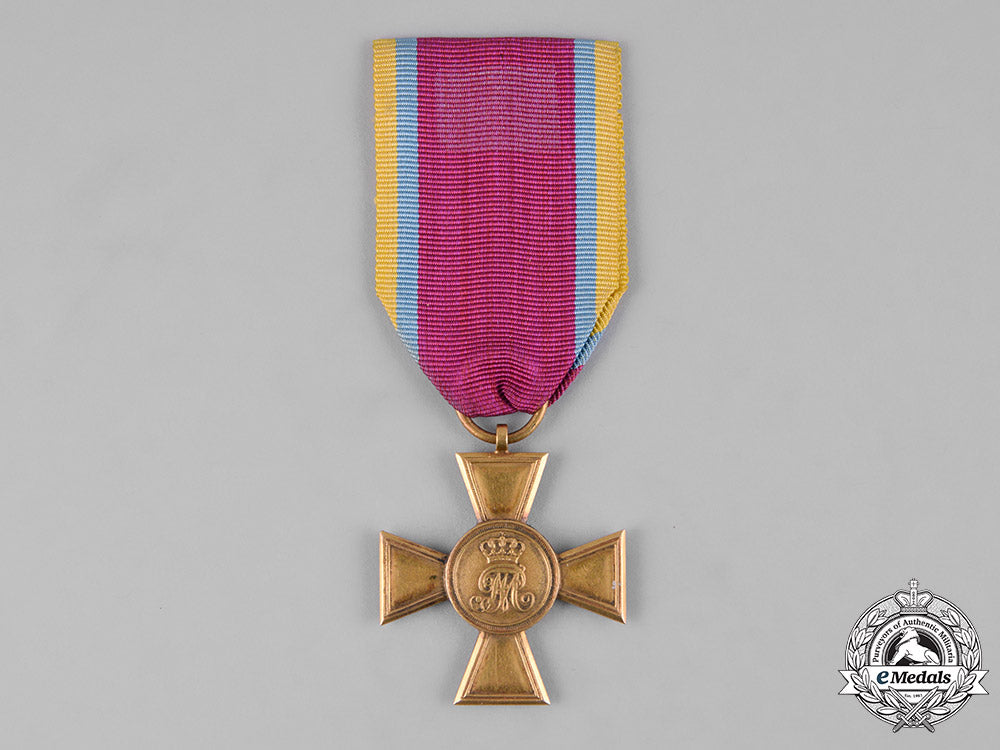 mecklenburg-_schwerin,_grand_duchy._an_officer’s25-_year_service_cross_in_gold,_c.1860_m19_11073