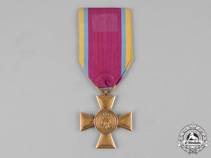 mecklenburg-_schwerin,_grand_duchy._an_officer’s25-_year_service_cross_in_gold,_c.1860_m19_11073