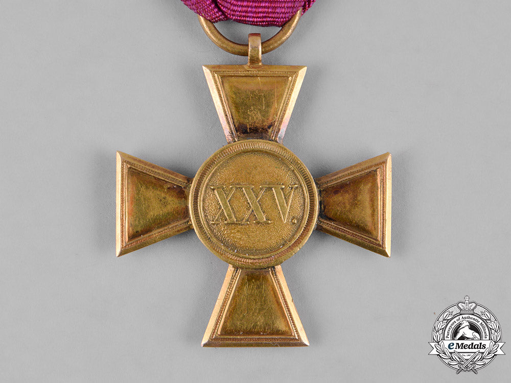 mecklenburg-_schwerin,_grand_duchy._an_officer’s25-_year_service_cross_in_gold,_c.1860_m19_11075