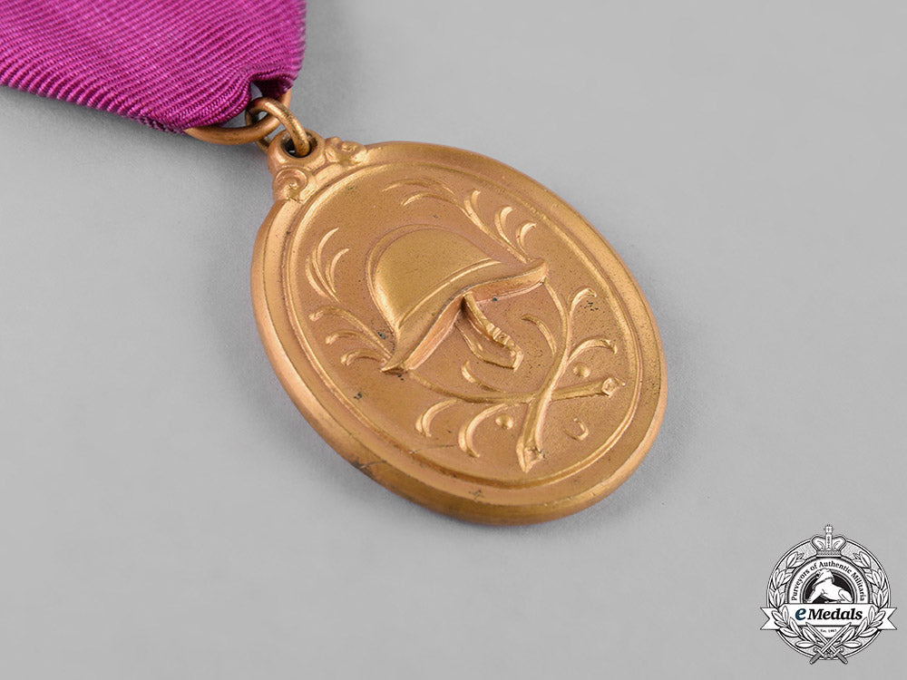 germany,_weimar._a_bavarian_fire_brigade40-_year_long_service_medal_with_miniature,_c.1933_m19_11093_1