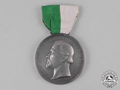 Saxe-Coburg And Gotha, Kingdom. A Duke Ernst Medal, Silver Grade, By L. Christian Lauer