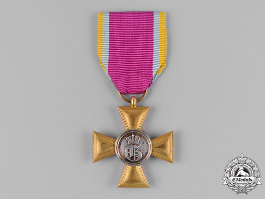 mecklenburg-_strelitz,_duchy._a_military_merit_cross_for12_years_of_service,_c.1860_m19_11247