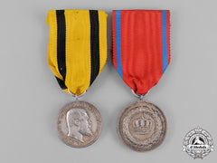 Württemberg, Kingdom. A Pair Of Service Medals