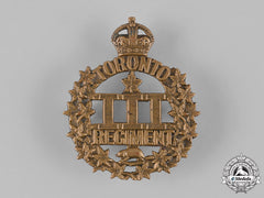 Canada, Cef. A 3Rd Infantry Battalion "Toronto Regiment" Cap Badge, By Gaunt, C.1914