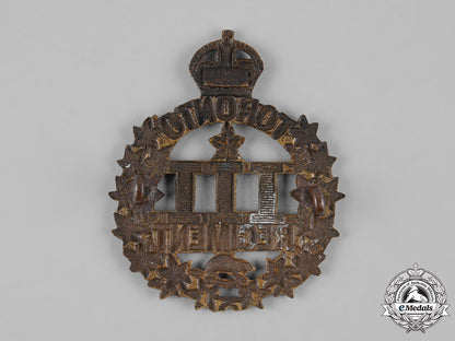 canada,_cef._a3_rd_infantry_battalion"_toronto_regiment"_cap_badge,_by_gaunt,_c.1914_m19_11346