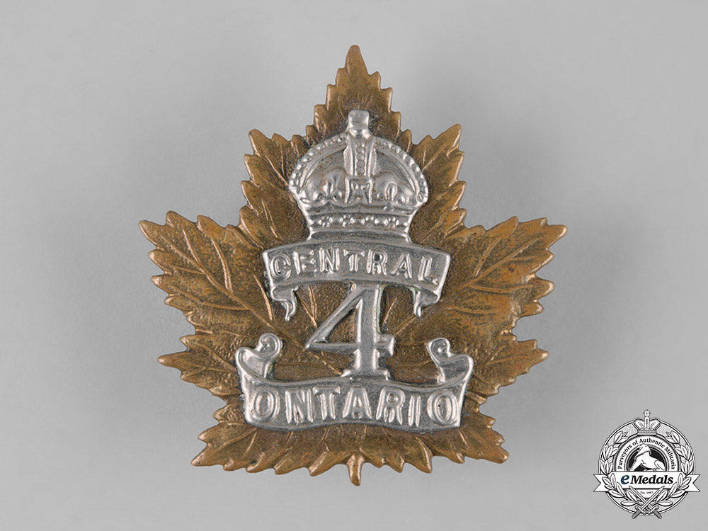 canada,_cef._a4_th_infantry_battalion_cap_badge,_c.1914_m19_11348