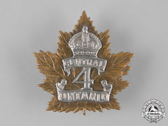 Canada, Cef. A 4Th Infantry Battalion Cap Badge, C.1914