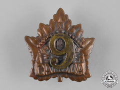 Canada, Cef. A 9Th Infantry Battalion Cap Badge, Field-Made
