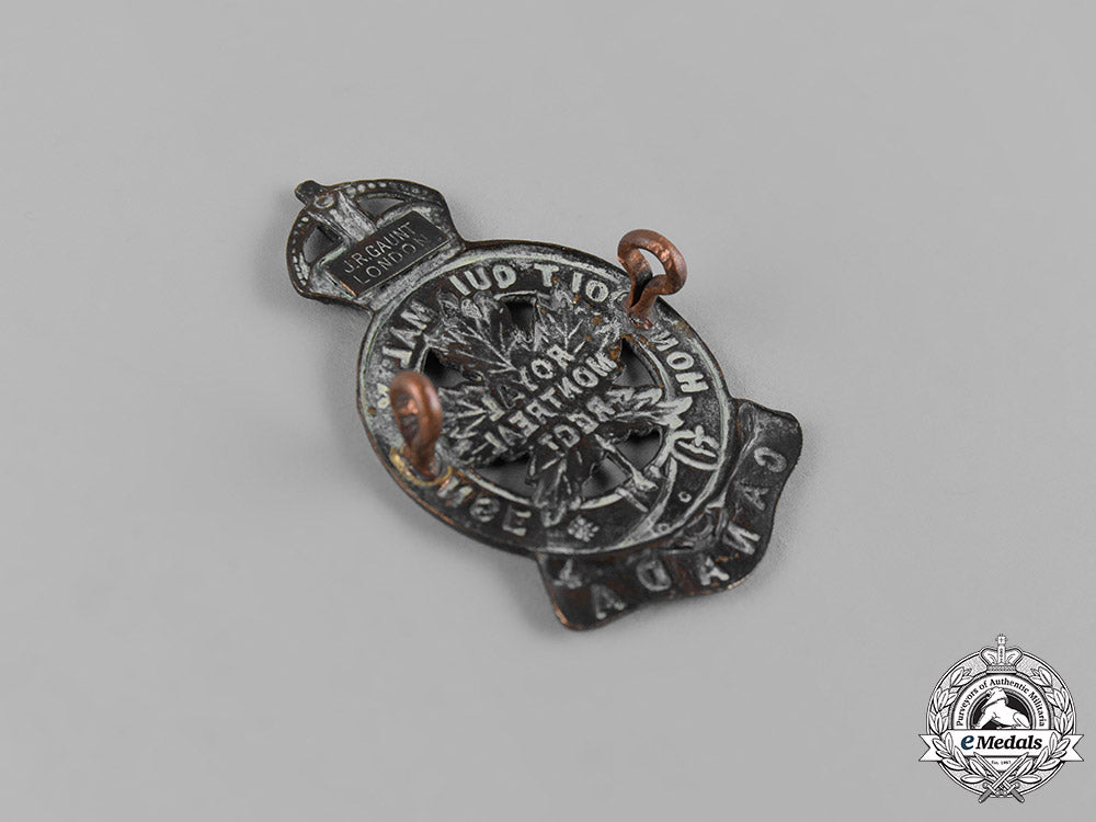 canada,_cef._a14_th_infantry_battalion"_royal_montreal_regiment"_cap_badge,_c.1914_m19_11380