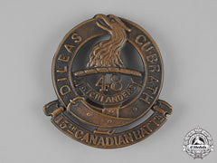 Canada, Cef. A 15Th Infantry Battalion "48Th Highlanders Of Canada" Glengarry Badge