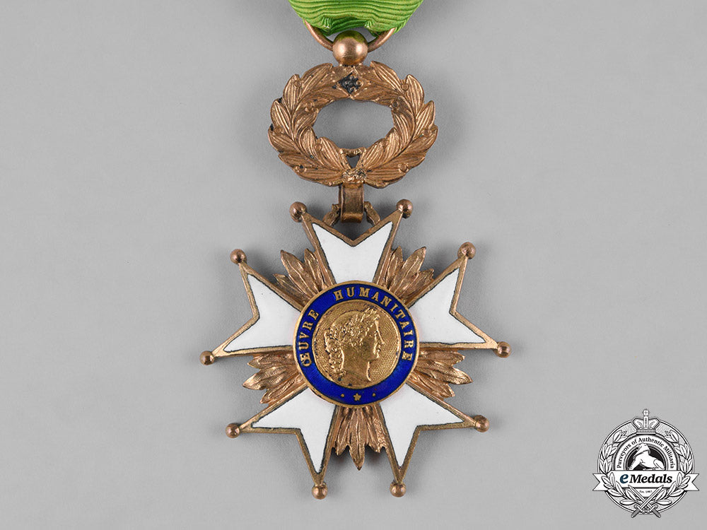 france,_republic._an_humanitarian_works_medal,_officer_c.1960_m19_11516