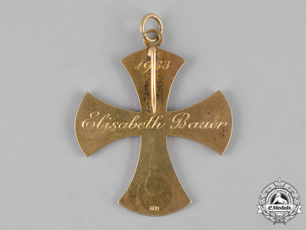 baden,_grand_duchy._a20-_year_long_service_cross_for_sisters_of_the_baden_women’s_league_to_elisabeth_bauer,_ca.1933_m19_11699