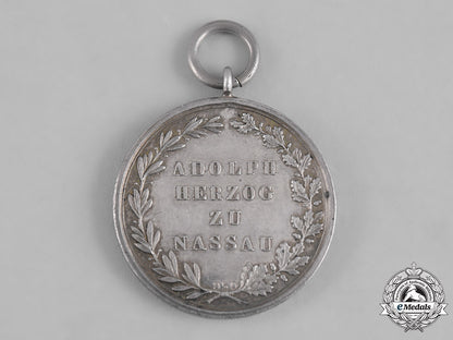 nassau,_duchy._a_silver_civil_merit_medal,_c.1860_m19_11738