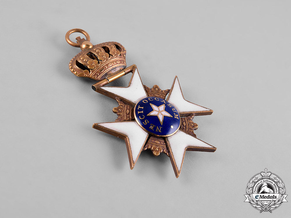 sweden,_kingdom._an_order_of_the_north_star_in_gold,_knight,_type_i,_c.1840_m19_1178