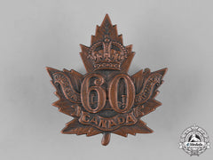 Canada, Cef. A 60Th Infantry Battalion "Victoria Rifles Of Canada" Cap Badge, By R.j.inglis