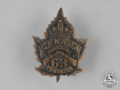 Canada, Cef. A 63Rd Infantry Battalion Cap Badge, C.1915