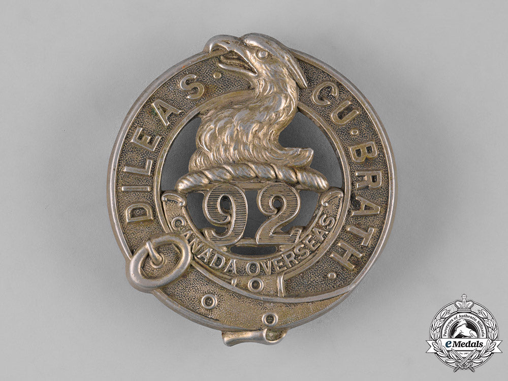 canada,_cef._a92_nd_infantry_battalion"48_th_highlanders"_glengarry_badge,_by_ellis_bros.,_c.1915_m19_11820