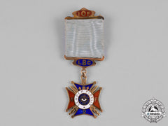 United Kingdom. An Independent Order Of Foresters (Iof) Membership Badge In Gold