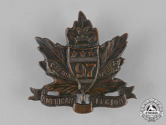 canada,_cef._a97_th_infantry_battalion"_toronto_americans"_cap_badge,_by_g.h.lee,_c.1915_m19_11985