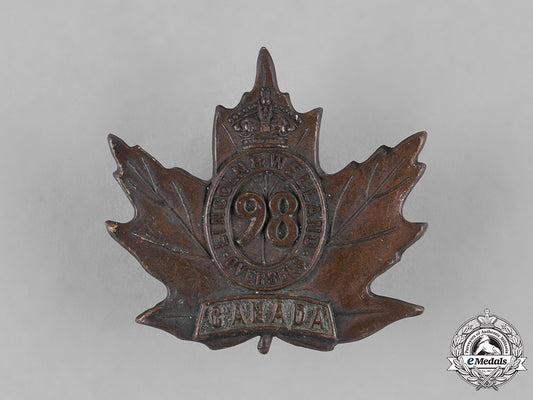 canada,_cef._a98_th_infantry_battalion"_lincoln_and_welland"_battalion_cap_badge,_by_p.w.ellis,_c.1916_m19_11988