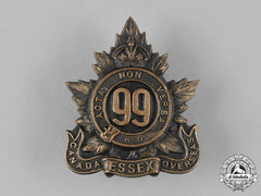 Canada, Cef. A 99Th Infantry Battalion "Essex Battalion" Cap Badge, C.1915