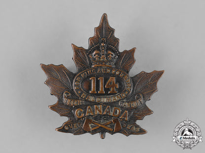 canada,_cef._a114_th_infantry_battalion"_brock's_rangers"_cap_badge,_by_p.w.ellis,_c.1916_m19_12021