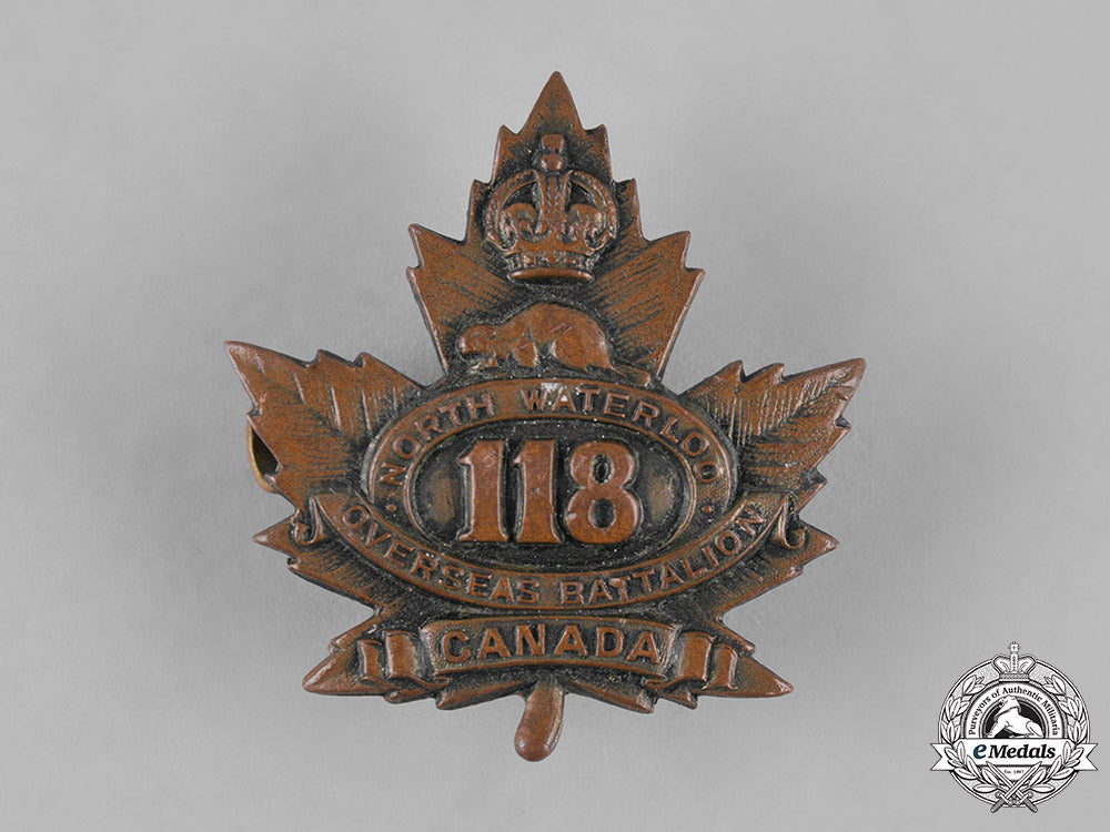 canada,_cef._a118_th_infantry_battalion"_north_waterloo_overseas_battalion"_cap_badge_m19_12030