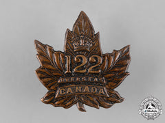Canada, Cef. A 122Nd Infantry Battalion Cap Badge, C.1916