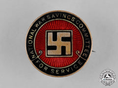 United Kingdom. A National War Savings Committee "For Service" Badge