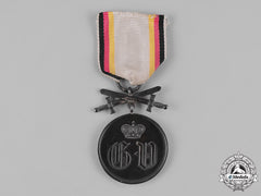 Waldeck, Principality. A Silver Medal Of Merit With Swords, C.1915