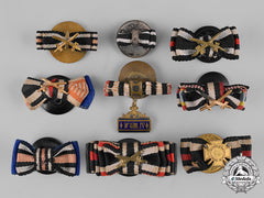 Germany, Third Reich. A Lot Of Medal Ribbon Boutonnieres