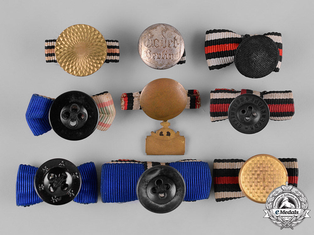 germany,_third_reich._a_lot_of_medal_ribbon_boutonnieres_m19_12116