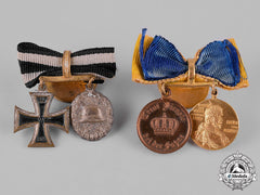 Germany, Imperial. A Pair Of Miniature Medal Boutonnieres